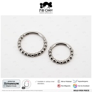FiBiCandy HSR0086 Molly 16G ASTM F136 Titanium Implant Grade Earring Piercing Clicker Daith Helix Ea