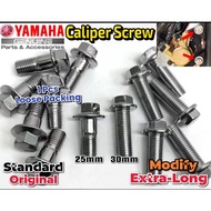1Pc Screw Caliper Yamaha LC135 5s Y15ZR Lagenda SRL 115Fi Y125ZR EGO AVANTIZ  Skru Caliper Bolt Cali