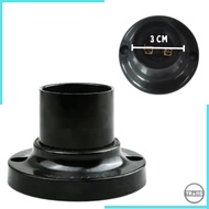 E27 Round Ceiling Lamp Fitting 6cm Diameter Black Color