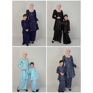 🌸 Set 2 - Kurung Moden Riau DAHLIA Baju Raya Ibu dan Anak 2022 Collection / Set Family Raya Sedondon 🌸