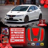 Honda Civic FN2 Type R logo carbon fiber emblem FN2R