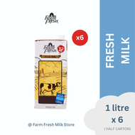 FARM FRESH FULL CREAM MILK UHT 1L HALF CARTON X 6 PACKS