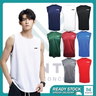 LI-NING BADMINTON SLEEVELESS SPORT TSHIRT / Li.ningg. Jersey Microfiber / bwf all england lee chong 