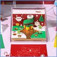 CANAMEK Thời Gian Mảnh Lịch 2026 Bàn Lịch Với Ánh Sáng LED 3D Xé-Away Lịch Giấy Khắc Nghệ Thuật Memo