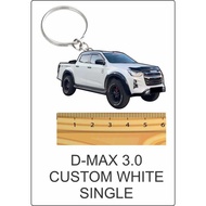 dmax 3.0 white custom 2d keychain d-max 3.0