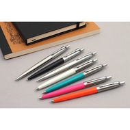 Color PARKER JOTTER Notes 125th Anniversary Steel Case White Clip Ballpoint Pen 4 Colors Available