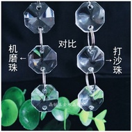 Octagonal Beads Crystal Glass Beads Crystal Beads Curtain Chandelier Accessories DIY Octagonal Beads