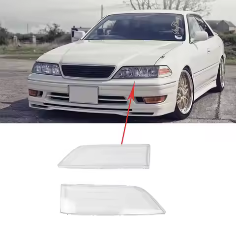 A Pair Car Headlight Lampshade For Toyota Mark II GX100 GX105 JZX100 JZX105 1996 to 2000 1JZGE 2JZGE