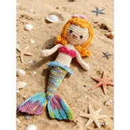MERMAID-SHAPED KNITTED DOLL AMIGURUMI ARIEL/ AMIGURUMI MERMAID/ VIRAL TAJUT DOLL GIFT/