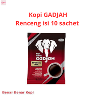 GADJAH Kopi Gadjah Special Mix Kopi Hitam & Gula Renceng 10 Sachet