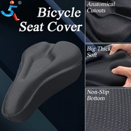 Bike Seat Cushion 11in x 7in Padded Gel Bike Seat Cover for Men Women Comfort/Extra Soft Exercise Bicycle Seat Compatible with Peloton