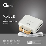 Oxone OX849 Walle 3in1 Waffle wizard grill Sandwich Maker ox-849