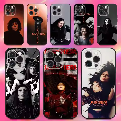 Mayhem L-Lady G-Gaga Phone Case For iPhone 16,15,14,13,12,11,Pro,Max,Plus,X,XS,XR,SE,8,7,Mini,Soft S