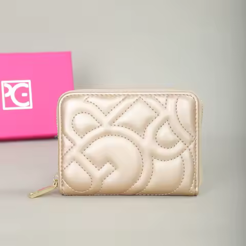 PG PATSY GARIS Fashion Classic Retro Men's and Women's Universal Wallet Letter Printed Portable Card