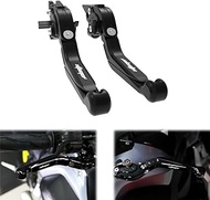 xitomer CNC Adjustable Extendable Foldable Motorcycle Brake Clutch Levers, Fit for S1000R K63 2021-2024 / S1000XR K69 2020-2024 / F900R&amp;F900XR 2019-2023, Motorcycle DR650 Handle Levers (Black)