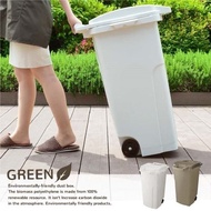 【日本RISU】GREEN戶外機能型連結式大容量垃圾桶 90L