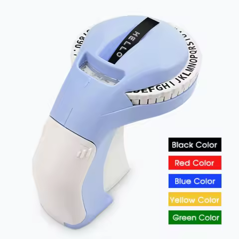 Portable Label Maker B90 Adhesive Sticker Printer similar to Dymo 12965 Labeling Machine Compatible 