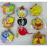 Official Ichiban Kuji Winnie The Pooh Piglet Tigger Eeyore Rubber Mascot Keychain