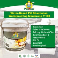 20KG PENTENS T-100 WATER-BASED PU BITUMINOUS WATERPROOFING MEMBRANE