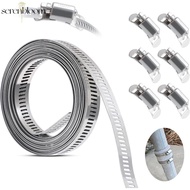 SERENBLOOM Hose Clamp Strap, Adjustable 304 Stainless Steel Hose Clamps,  Large Pipe Ducting Hose Cl