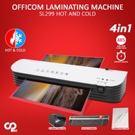 SL299 4-in-1 Laminating Machine Officom Laminator with Trimmer, Corner Rounder, Hot & Cold w/ FILMS