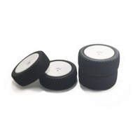 wltoys 144001 124017 4pcs preglued pre-glued 73MM rubber tyre wheels wltoys 144001 124019 124017 par