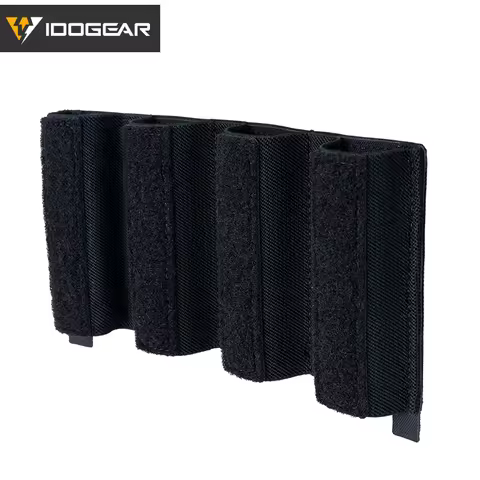 IDOGEAR Tactical Quad Mag Pouch For MPX, Glock, MP5 9mm Quad SMG Large DOPE the Insert Sticker Mag P