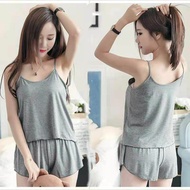 🇲🇾READY STOCK🇲🇾Women Pyjamas ladies set pajamas baju tidur perempuan nightwear女生性感吊带睡衣套装