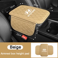 Hyundai Car Armrest Box Pad Leather Arm Rest Protection Cushion Cover For Hyundai I10 I20 I30 I40 IX
