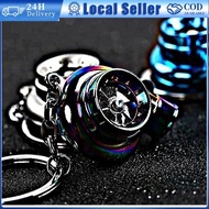 1PC Turbo metal keychain car keychain Small Gift Pendant