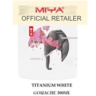 ♂✾✽MIYA HIMI Titanium Gouache Paint White Refill 300ml
