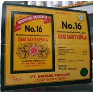 Obat Sakit kepala Bintang Toedjoe Puyer 16 Original