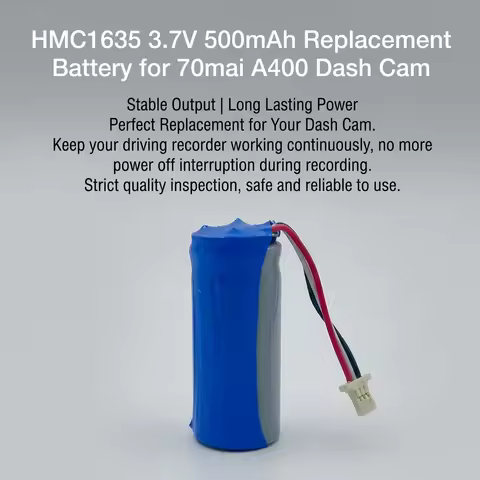 PURFIELD 500mAh 3.7V HMC1635 Lithium-ion Battery For 70mai A400 Rubik's Cube Intelligent Tachograph 