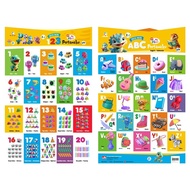 Gramedia Cirebon - OPREDO 2 IN 1 SMART POSTER HELLO BABY DINO : 123 & ABC PERT