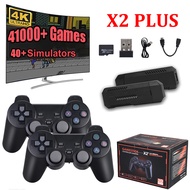 แท่งเล่นเกม X2 PLUS GD10 Pro 4K 3D เครื่องเล่นวิดีโอเกมแบบย้อนยุค HD เครื่องจำลองทีวี50สำหรับ PS1/N64/DC 256G 128G 64G