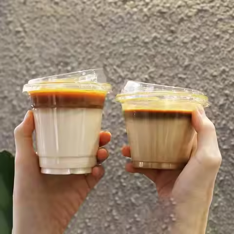 100pcs 12oz/14oz/400ml/500ml Disposable Plastic Cups Milk Tea Cup Beverage Juice Coffe Cups Takeaway