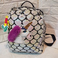 UNICORN SEQUIN BACKPACK UK.L.30cm H.37cm W15cm