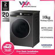 [Free Installation within Klang Valley Area] Samsung 10KG Front Load Washer WW10TP44DSX/FQ with AI Control Washing Machine WW10TP44DSX
