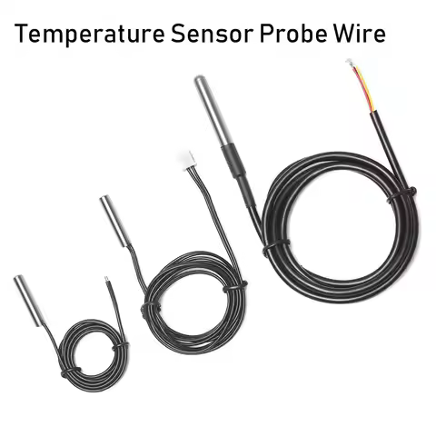 High quality Waterproof DS18B20 Cables Temperature Sensor Accessories Digital Thermal Probe Sensors 