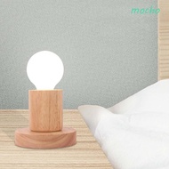 MOCHO Bulb Holder E27 8 styles Night Light Home Decor Solid Wood Living Room Wood Lamp Holder