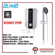 Alpha X5E Water Heater (White) - No Pump / Alpha Instant Water Heater RS-E No Pump RSE