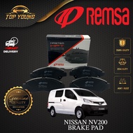 REMSA NISSAN NV200 FRONT ( DEPAN ) BRAKE PAD BRAKE SYSTEM ORGINAL SPAIN IMPORTED