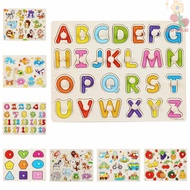 AVUKA Wooden Puzzle Toys, Montessori Cultivation Puzzle Hand Grab Board, Cognitive Jigsaw Early Educ