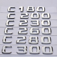 Mercedes Benz C-Class Emblem C180 C200 C260 C300 Decal Letters Numbers sticker Badge Nameplate,Modif