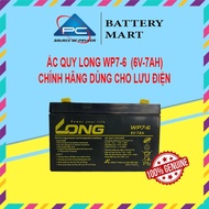 Ắc Quy LONG WP7-6  6V 7AH Chính Hãng Dùng Cho Lưu Điện Cửa Cuốn Cân Điện Tử UPS...