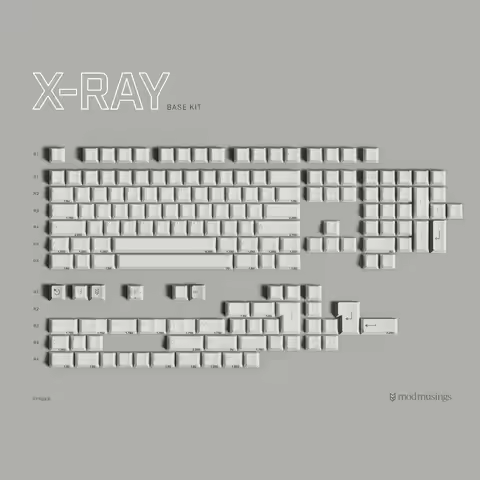 [Base kit] PBTfans X-ray ABS Doubleshot Cherry Profile MX-style Keycaps KBDfans