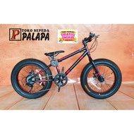 MTB 20 WIMCYCLE FATMAN KID BMX FATKID SEPEDA ANAK BAN BESAR