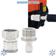 SNOWOY1WS Pressure Washer Adapter, Leak-Proof Design Male Female Set Cleaning|Quick Connector, High 