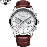 LIGE Original Watch Men Fashion Sport Quartz Clock Mens Watches Brand Luxury Leather Business Waterproof Watch