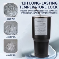 600Ml Cangkir Kopi dengan Jerami Stainless Steel Termos Botol Air Es Kopi Amerika Mug Tumbler Vacuum